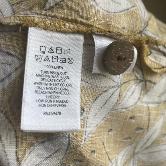 Rachel Zoe 100% Linen Top, Size Medium - Picture 6 of 9